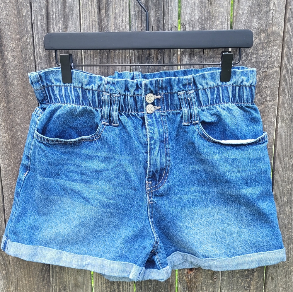 YMI Paper Bag Denim Shorts